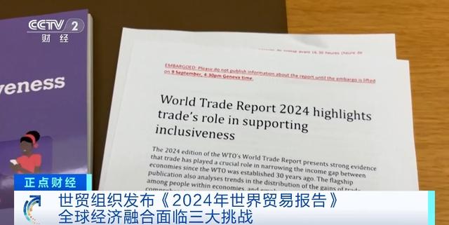 世贸组织发布2024年世界贸易报告：全球经济融合面临三大挑战(图1)