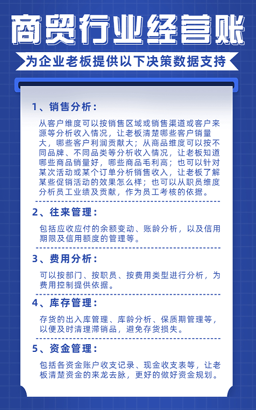 商贸行业经营账怎么做？(图1)